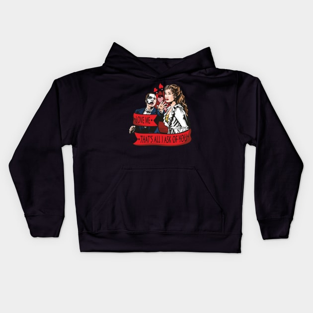 All I Ask Of You Kids Hoodie by Jamie Lee Art